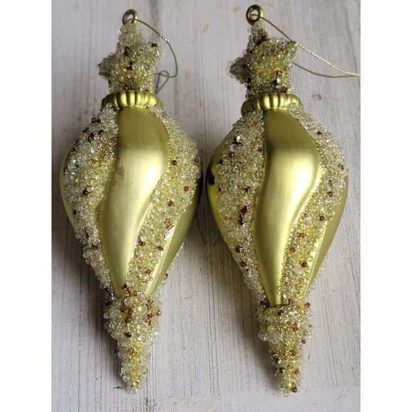 Unique green pointed star set ornament Xmas decor - Picture 9 of 12